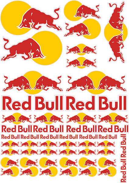 Bild von A4 Klebersatz Red Bull